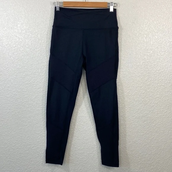 Zyia Momentum Black Moto 7/8 Leggings size 8-10 - Picture 2 of 10